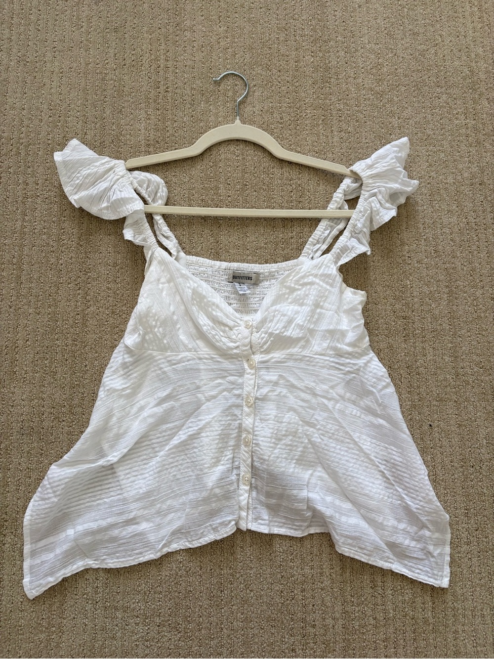 Urban Outfitters White Babydoll Top